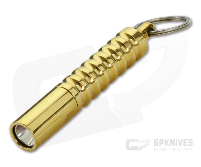 Prometheus Lights Beta QRv2 Solid Brass AAA LED Flashlight BETA-BRS - PL-BETA-BRS