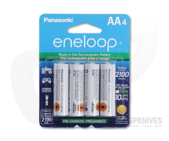 Panasonic Eneloop AA Rechargeable 2000mAh 1.2V NiMH Batteries (4 Pack) - PN-BK-3MCCA4BA