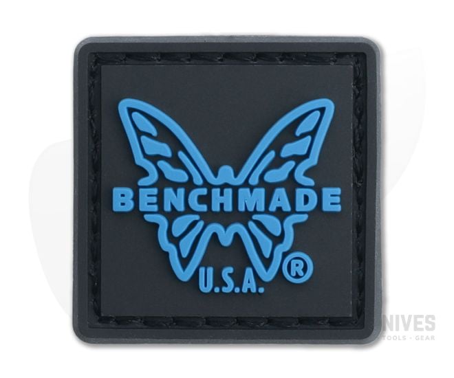 Benchmade Ranger Eye Patch 1" x 1" Charcoal Gray/Blue with Velcro Backing - BM-RE-PATCH
