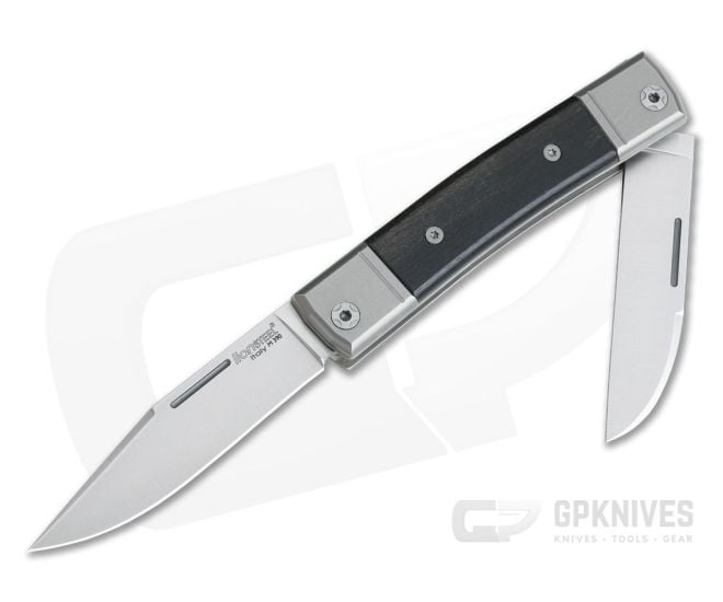 LionSteel BestMan 2-Blade Slip Joint M390 Ebony Wood BM13-EB - LS-BM13-EB