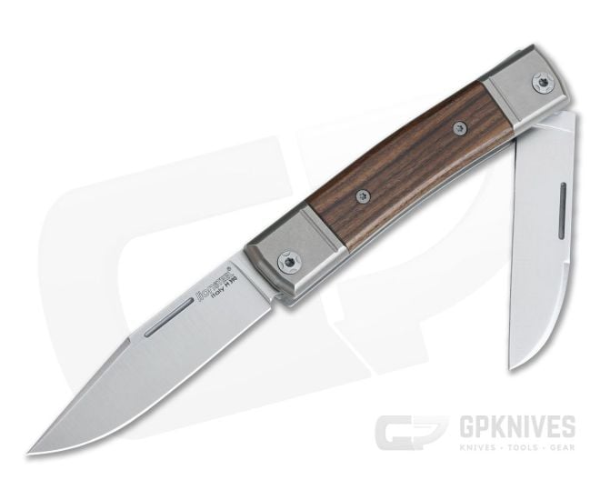 LionSteel BestMan 2-Blade Slip Joint M390 Santos Wood BM13-ST - LS-BM13-ST