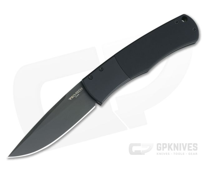 Protech BR-1 Magic Whiskers Smooth Bolster Release Automatic Black BR-1.5 - PT-BR-1.5