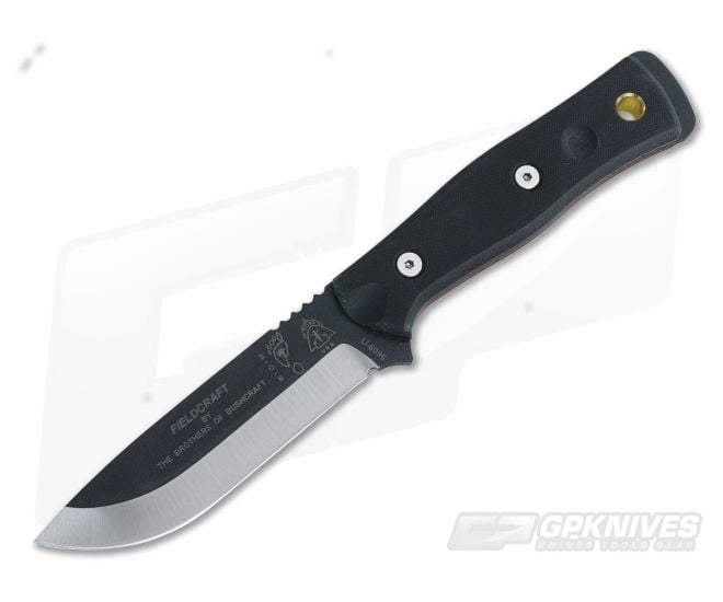 TOPS B.O.B. Fieldcraft Knife Black G10 - TP-BROSBLK10