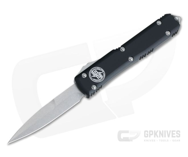 Microtech Ultratech Blade Show 2019 25th Anniversary Stonewashed Bayonet OTF Automatic Knife - MT-BS2019