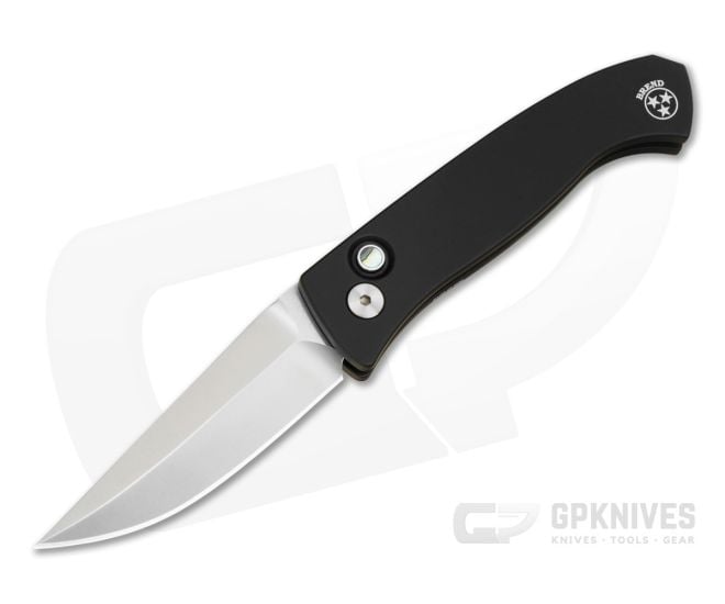 Protech Brend Classic Auto Black Handle Satin Blade - PT-BSA26.BREND.1