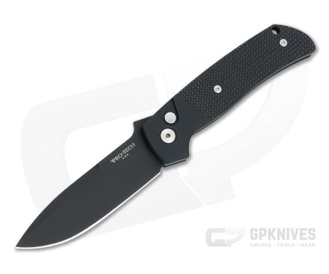 Protech X Terzuola ATCF Black DLC Magnacut Textured Black G10 Automatic BT2715 - PT-BT2715