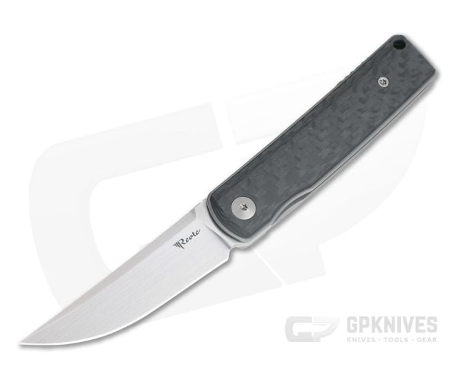 Reate Knives Bushido Carbon Fiber Satin M390 Kwaiken Front Flipper - RK-BUSHIDO-004