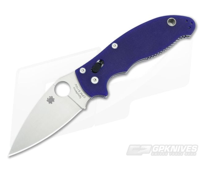 Spyderco Manix 2 Plain S110V Dark Blue G10 C101GPDBL2 - SP-C101GPDBL2