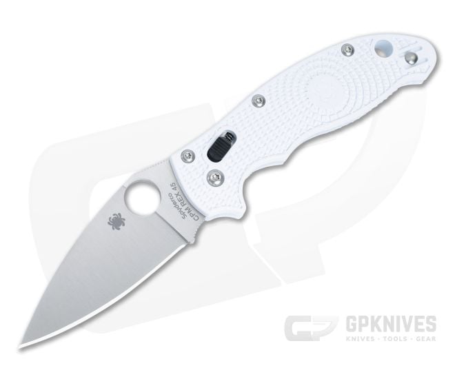 Spyderco Manix 2 White Lightweight Satin Rex 45 C101PWH2 - SP-C101PWH2