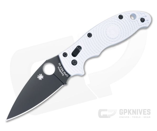 Spyderco Manix 2 White Lightweight Black Rex 45 C101PWHBK2 - SP-C101PWHBK2