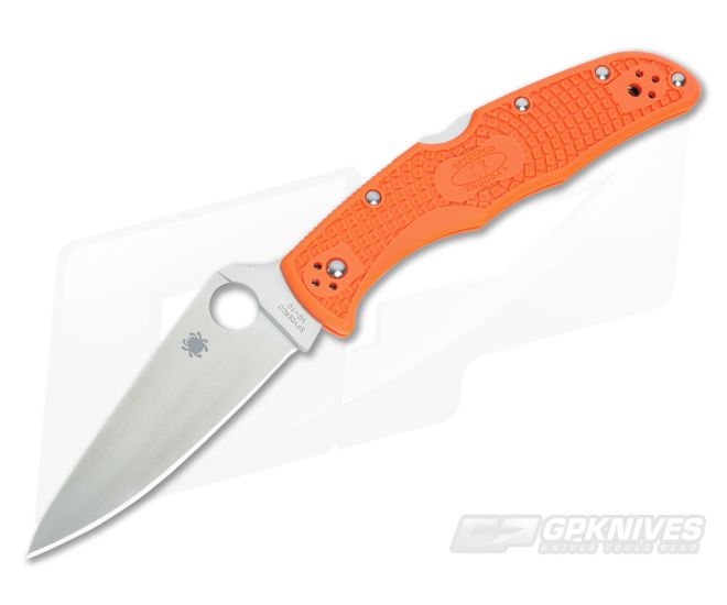 Spyderco Endura 4 Orange Flat Ground - SP-C10FPOR