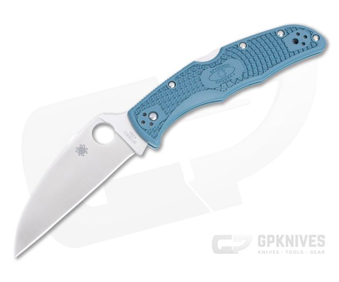 Spyderco Endura 4 Wharncliffe Plain Edge K390 Dark Blue FRN Folder C10FPWK390 - SP-C10FPWK390