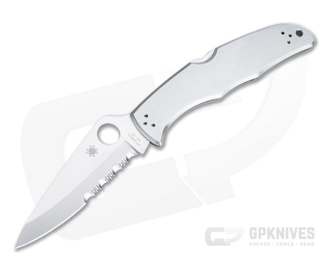 Spyderco Endura 4 Stainless Steel Partially Serrated VG10 C10PS - SP-C10PS