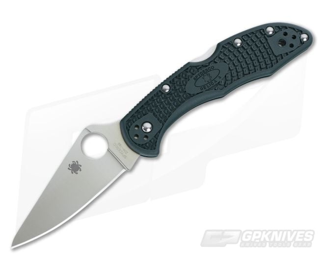 Spyderco Delica 4 Flat Ground ZDP-189 British Racing Green FRN C11PGRE - SP-C11PGRE