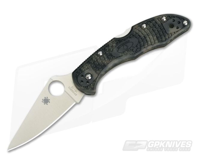 Spyderco Delica 4 Zome Green FRN Flat Ground VG10 C11ZFPGR - SP-C11ZFPGR