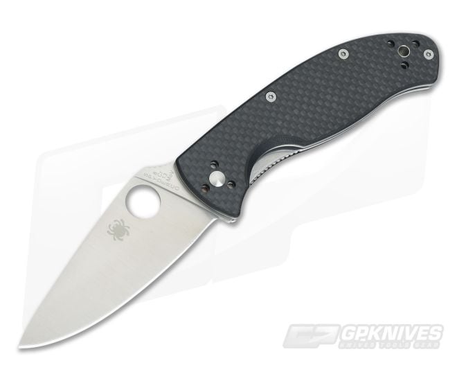 Spyderco Tenacious Carbon Fiber/G10 Satin Plain C122CFP - SP-C122CFP