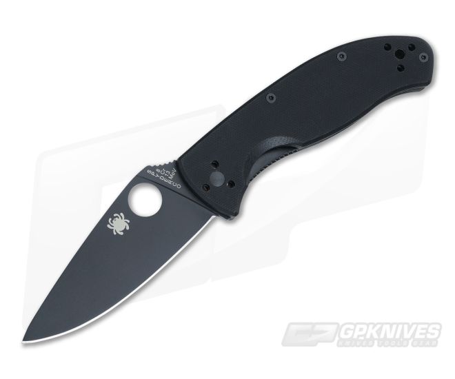 Spyderco Tenacious Black Plain C122GBBKP - SP-C122GBBKP