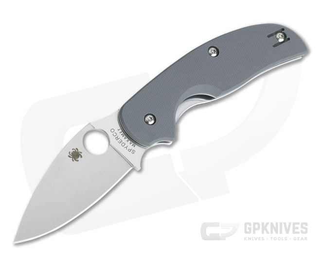 Spyderco Sage 1 Cool Gray G10 Satin Maxamet Liner Lock Folder C123GPGY - SP-C123GPGY