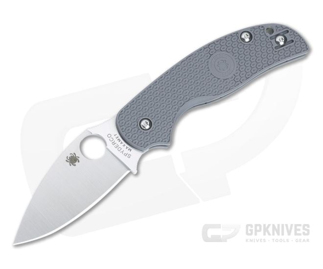 Spyderco Sage 5 Maxamet Gray Lightweight Compression Lock Folder C123PGY - SP-C123PGY
