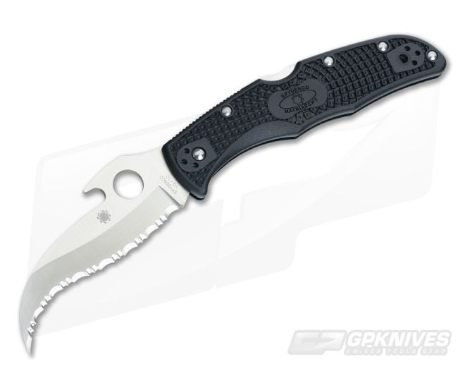 Spyderco Matriarch 2 Satin Emerson Wave Opener C12SBK2W - SP-C12SBK2W