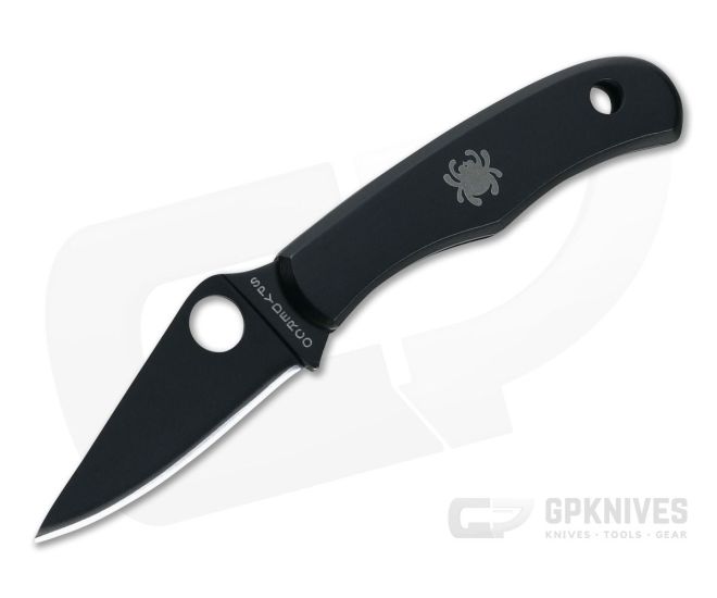Spyderco Bug Slipit Black Oxide Stainless Steel Slip Joint C133BKP - SP-C133BKP