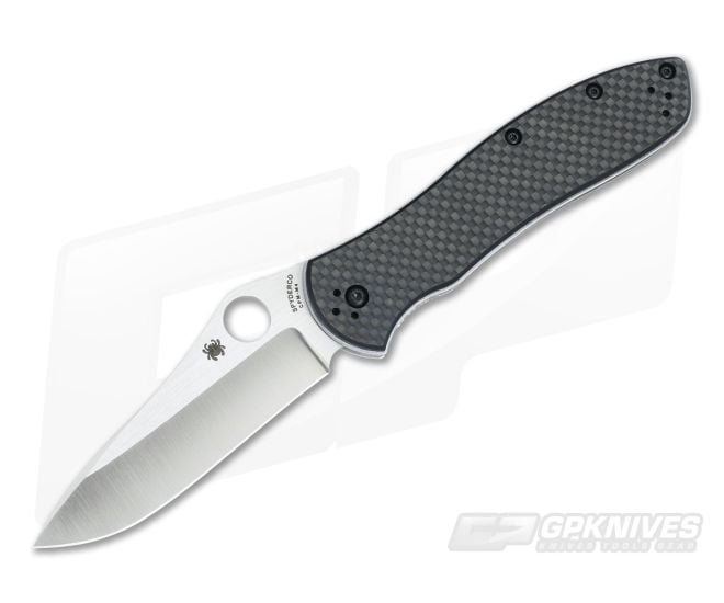 Spyderco Bradley Folder 2 Satin M4 Carbon Fiber/G10 Laminate C134CFP2 - SP-C134CFP2