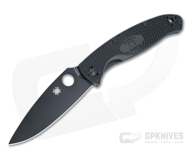 Spyderco Resilience Lightweight Black Plain Black FRN Liner Lock Folder C142PBBK - SP-C142PBBK