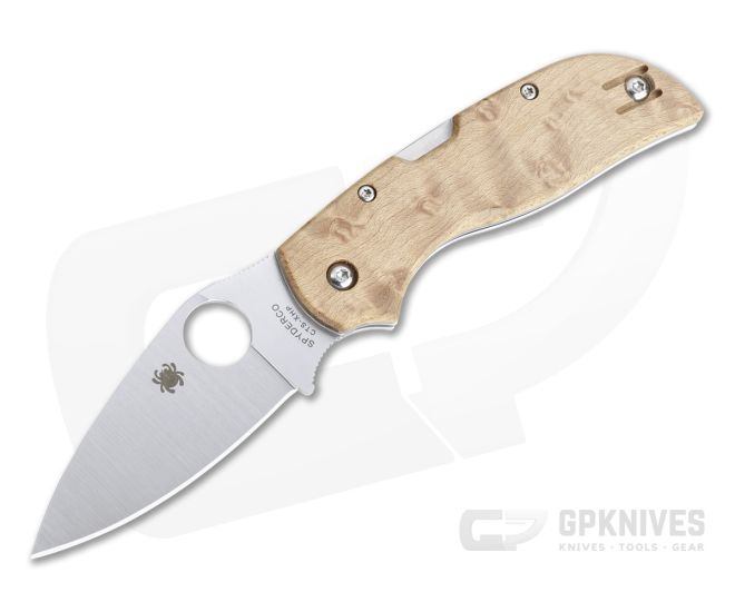 Spyderco Chaparral Birdseye Maple Satin CTS-XHP Folder C152WDP - SP-C152WDP