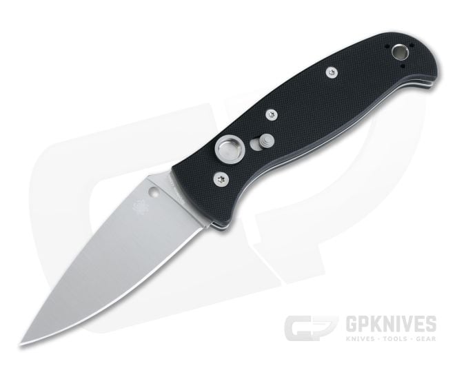 Spyderco Autonomy 2 Black G10 Plain LC200N Automatic Knife C165GP2 - SP-C165GP2