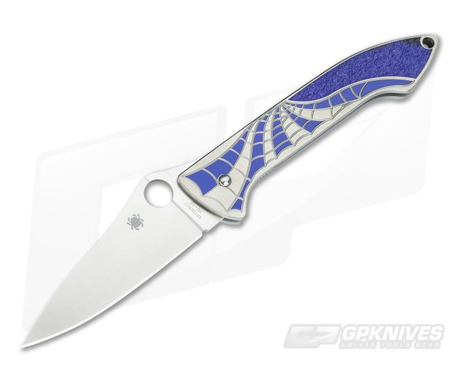Spyderco Mike Draper Folder Blue Titanium C171TIBLP - SP-C171TIBLP