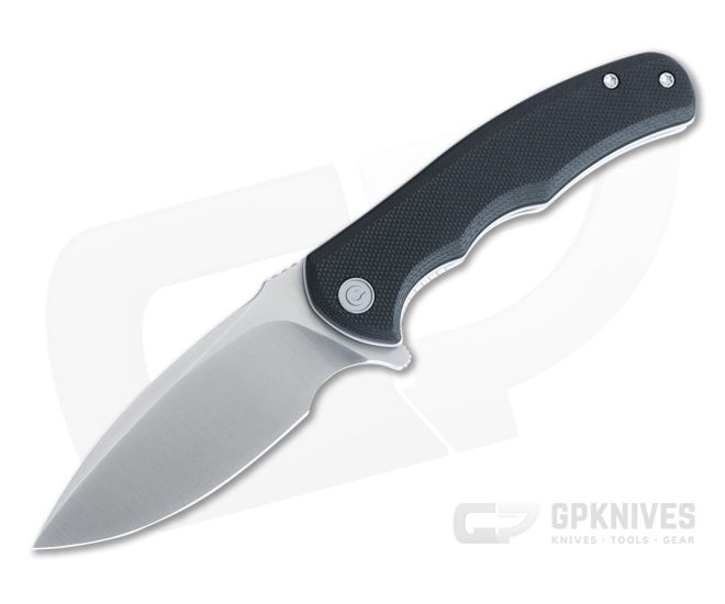 CIVIVI Mini Praxis Flipper Satin D2 Black G10 Liner Lock Folder C18026C-2 - CV-C18026C-2