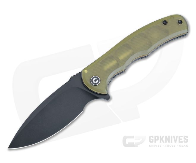 CIVIVI Mini Praxis Flipper Bead Blasted Ultem Black D2 Drop Point C18026C-5 - CV-C18026C-5