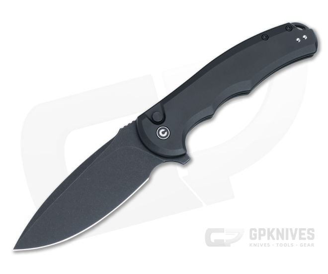 Civivi Button Lock Praxis Flipper Black Aluminum C18026E-1 - CV-C18026E-1