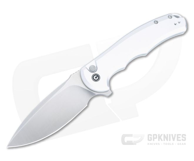 Civivi Button Lock Praxis Flipper Silver Aluminum C18026E-2 - CV-C18026E-2