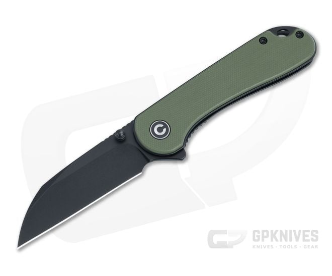 CIVIVI Elementum Liner Lock Flipper OD Green G10 Black Nitro-V Wharncliffe Blade C18062AF-2 - CV-C18062AF-2
