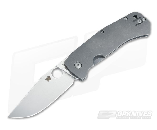 Spyderco Slysz Bowie Titanium Frame Lock CTS-XHP - SP-C186TIP