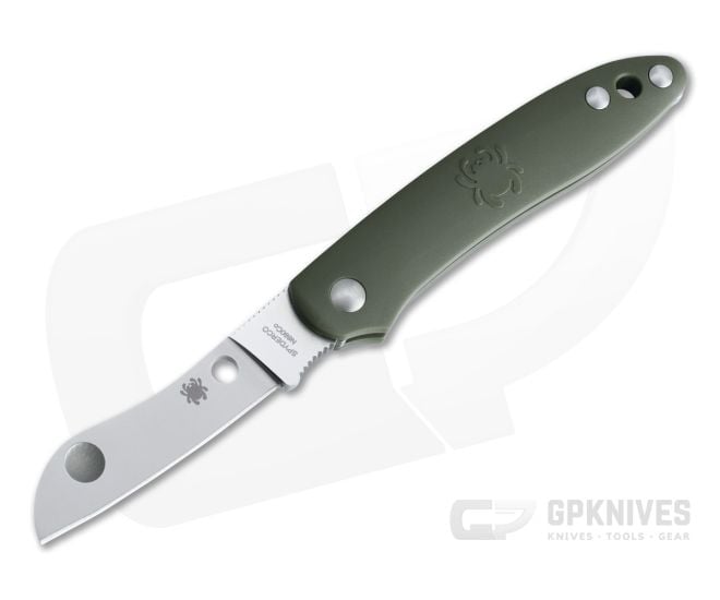 Spyderco Roadie Slip Joint Plain N690Co Green FRN C189PGR - SP-C189PGR