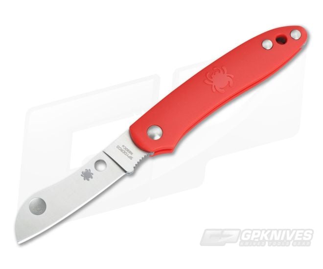 Spyderco Roadie Slip Joint Plain N690Co Red FRN C189PRD - SP-C189PRD