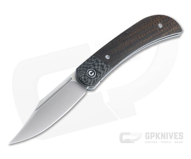 CIVIVI Appalachian Drifter II Satin S35VN Dark Brown Micarta Liner Lock Front Flipper C19010C-1 - CV-C19010C-1