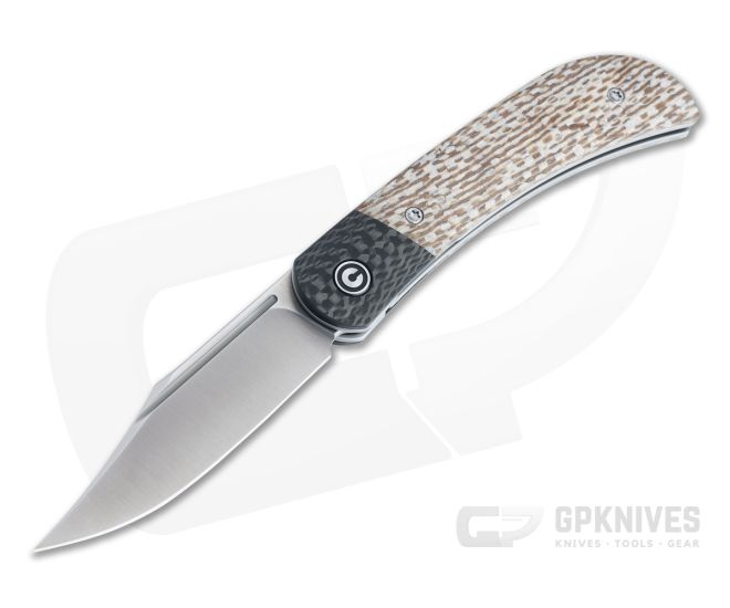 CIVIVI Appalachian Drifter II Satin S35VN Snakeskin Micarta Liner Lock Front Flipper C19010C-2 - CV-C19010C-2