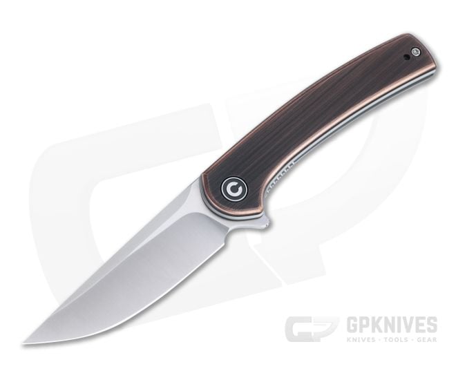 CIVIVI Mini Asticus Satin Stainless Black Copper Liner Lock Flipper C19026B-1 - CV-C19026B-1