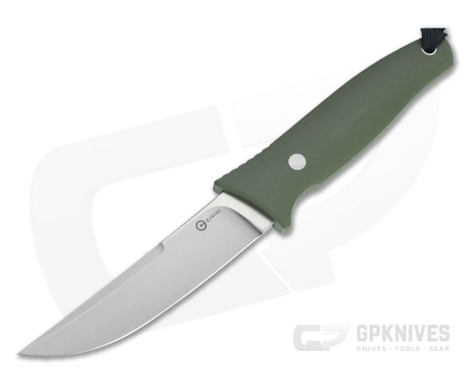 CIVIVI Tamashii Terzuola Satin D2 Green G10 Fixed Blade C19046-2 - CV-C19046-2