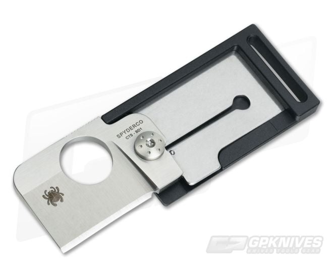 Spyderco SquareHead Black Lightweight FRN Dog Tag Folding Knife C193PBK - SP-C193PBK