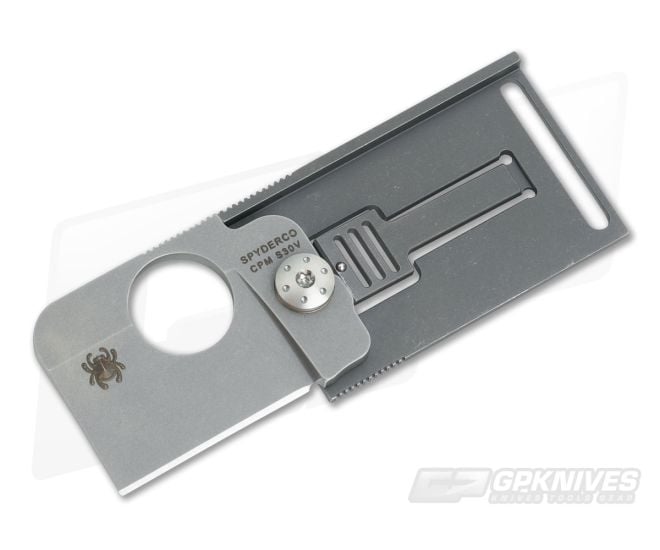 Spyderco SquareHead Dog Tag Folding Knife Caston Design - SP-C193TIP