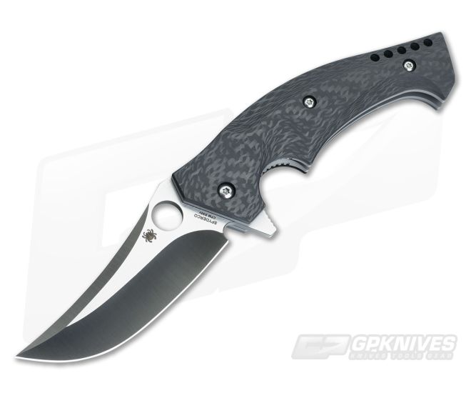 Spyderco Mamba Flipper Carbon Fiber Brend/Pirela C196CFTIP - SP-C196CFTIP