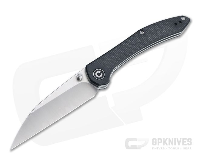 CIVIVI x Mallery Hadros Wharncliffe Satin Stainless Black Micarta Liner Lock Folder C20004-1 - CV-C20004-1