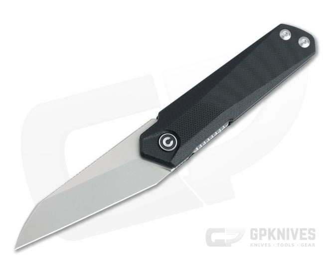 CIVIVI x Ostap Hel Ki-V Plus Top Flipper Blasted Nitro-V Black G10 Folder C20005B-1 - CV-C20005B-1