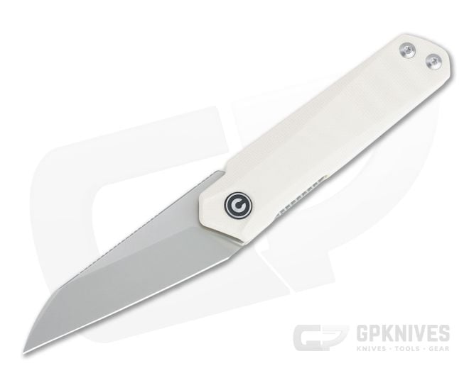 CIVIVI x Ostap Hel Ki-V Plus Top Flipper Blasted Nitro-V Ivory G10 Folder C20005B-2 - CV-C20005B-2