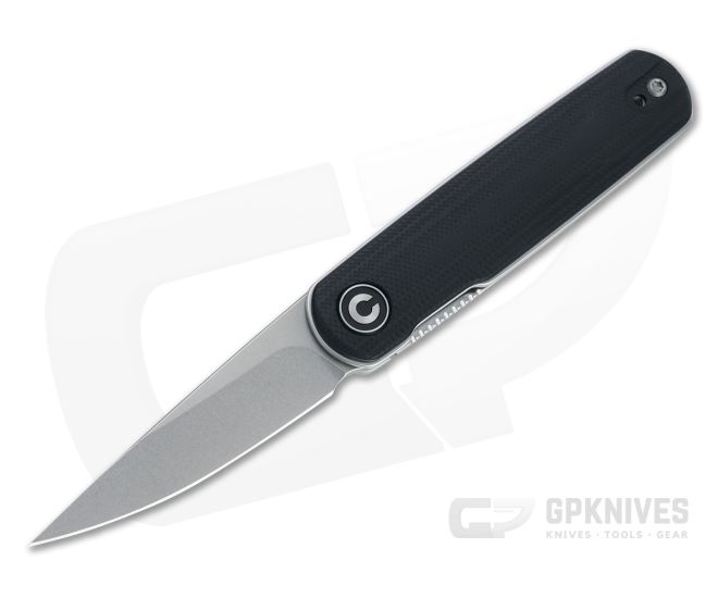 CIVIVI x Lundquist Lumi Stonewashed 14C28N Black G10 Top Flipper C20024-3 - CV-C20024-3