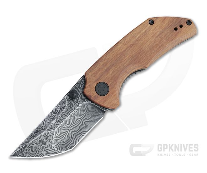 CIVIVI x Christensen Thug 2 Black Damascus Cuibourtia Wood Liner